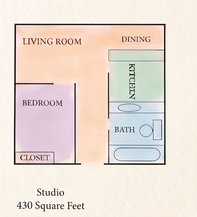 Studio floor plan