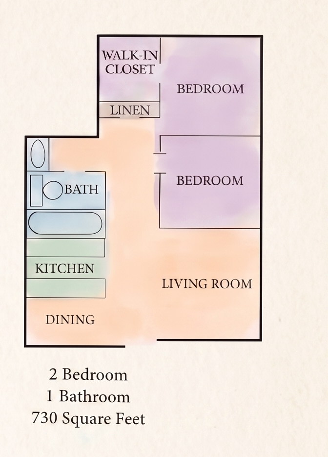 2-Bedroom Unit floor plan